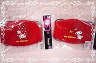 ♥小花花日本精品♥ Hello Kitty 美樂蒂可愛好實用多功能兩款紅色精美臉頭造型圖口罩