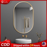 Oval Mirror Wall Mirror Vanity Mirror Bathroom Mirror Kaca Cermin Cermin Bilik Makeup Mirror
