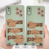 Case hp Compatible For REDMI 9A - Silicone Casing - Clear Case - Kesing - TPU - Softcase Motif PWS77