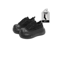 1807INF-008 GOTHIC LACE UP GOTHIC Canvas Shoes Black Version Thick-Soled Heightened Slimmer Look Cas