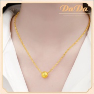 สร้อยคอจี้ลูกปัดโอน 18k ทองน้ําหนัก 0.03g 99.99% ทองคําเหลืองยาว 18 นิ้ว รองรับเงินสดปลายทาง