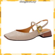 Chinese high heels elle heels Baotou sandal gaya kebangsaan Cina baru kasut wanita musim panas hijau