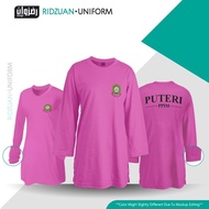 Baju jersey muslimah Purple Perempuan T-shirt Muslimah Plain Puteri Islam Pemimpin PPIM Muslimah Mic