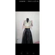 Filipiniana Ethnic Ladies Barong w/ skirt S-XL