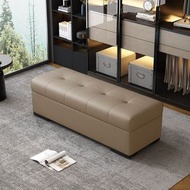 內地直送 - 【30*30*30cm-淺咖色】沙發凳子 輕奢家用換衣凳 床尾凳 店鋪休息坐凳 儲物收納換鞋凳