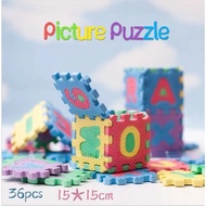 【36pcs】Alphanumeric EVA Play Mat Baby Crawling Mat Learning Walking Mat Baby Room ABC Alphabet Foa