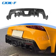 Real Carbon Fiber Rear Bumper Lip Diffures With LED for Toyota Supra A90 A91 2019-2024 FRP Rear Lip 