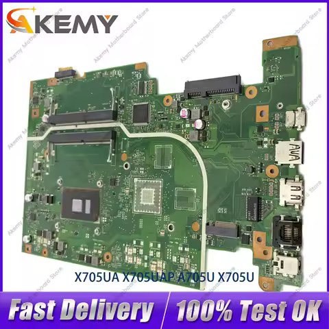 X705UA Laptop Motherboard For ASUS VivoBook X705U X705UF X705UB X705UNR X705UN X705UV X705UQ X705UBP