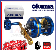 Okuma Cedros Trolling Round Baitcast Saltwater Fishing Reel Drum Right Handle Mesin Pancing