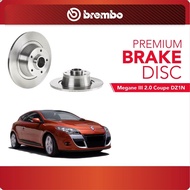 BREMBO Rear Brake Disc (2pcs) For Renault Megane III 2.0 Coupe DZ1N
