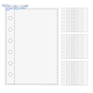 SUSANS A7 Binder Pages, 6-Ring  Card Protector Sleeves, A7 Transparent Pages