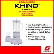 KHIND Blender with Dry Mill (1.0L) BL1012/BL320T/BL1020