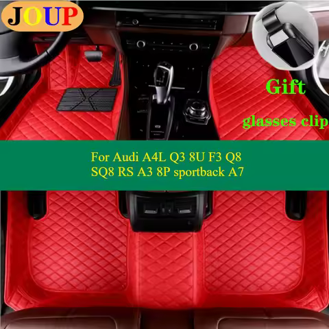 For Audi A4L Q3 8U F3 Q8 SQ8 RS A3 8P sportback A7 Custom Car Floor Mats Accessories Carpets Covers 