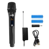 BOMGE BG-261U UHF wireless microphone 2 mikrofon komputer telapak jarak penerimaan 50M jarak Wireles
