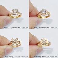 Cincin Emas Ukuran Ring Size 10, 11, 12 Kadar 375 (8K) - E6