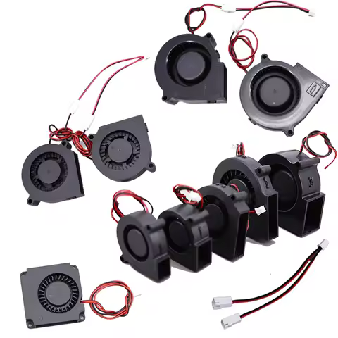 2 in 1 DC Turbo Blower Fan XH2.54 2Pin Y Splitter Cable 5V 12V 24V 3010 4020 9733 6015 7cm 9cm for H