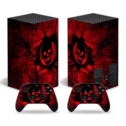 for xbox series X Skin sticker Red skull Design Decal Cover pvc skins for xbox series X vinyl sticke