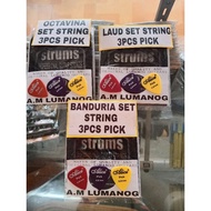♞BANDURIA , OCTAVINA , LAUD SET STRING WITH PICK