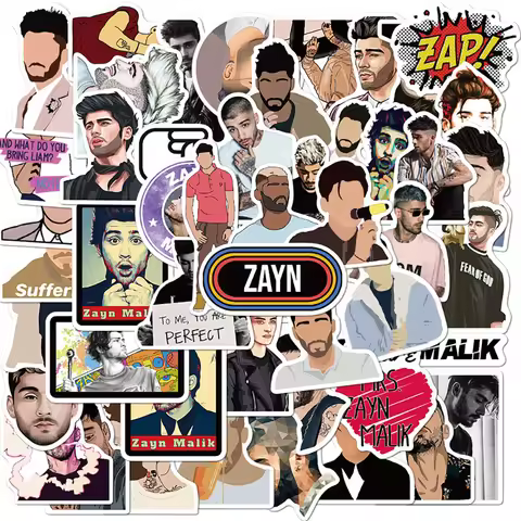 10/30/50PCS British Singer Zayn Malik Stickers Waterproof Snowboard Laptop Luggage Guitar Graffiti D