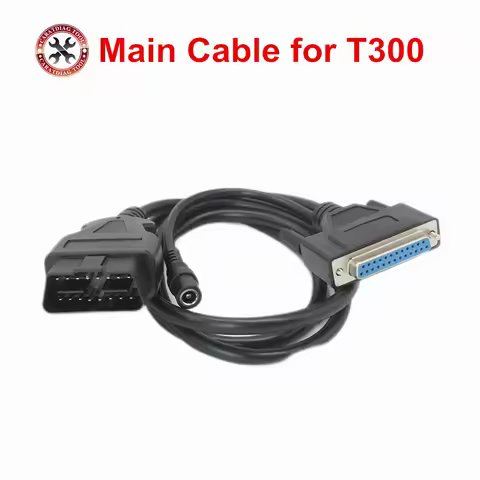 Diagnostic Cables for T-300 T300 Key Programmer T300+ Key Maker OBD2 16PIN TO 25PIN Main Cable OBD2