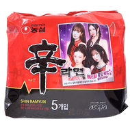 農心韓國版辛辣麵 (120GX5包) (平行進口) (新舊包裝 隨機發貨)到期日 2026-6-1