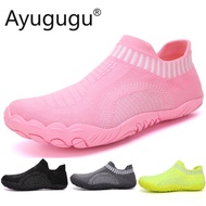 Unisex Fitness Shoes Breathable Anti-slip Wide Shoes Men Women Hiking Shoes Pink Yogo Shoes