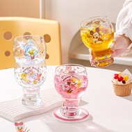 Mickey Series Cartoon Glass Water Glass Household Beer Glass Goblet Juice Drink Glass Goblet/5.14 re