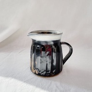 陶瓷手工 | 黑藍雕刻拉花杯