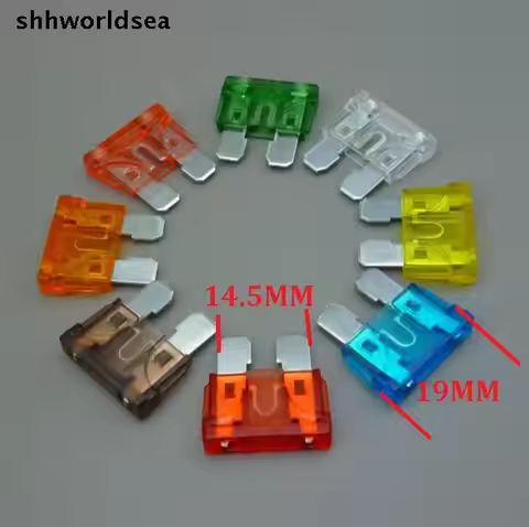 shhworldsea 10pcs/lot mix order 5A 7.5A 10A 15A 20A 25A 30A 35A 40A car/mid fuse standard auto blade
