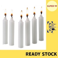(6 PCS) White Candle / Lilin Putih / 7” 9 inch Multipurpose Candle / Long Candle