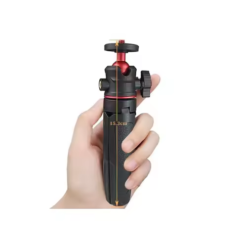 Foldable Mini Tripod Cold Shoe Ball Head 1 4 Inch Interface Selfie Stick Bracket For DSLR Action Cam