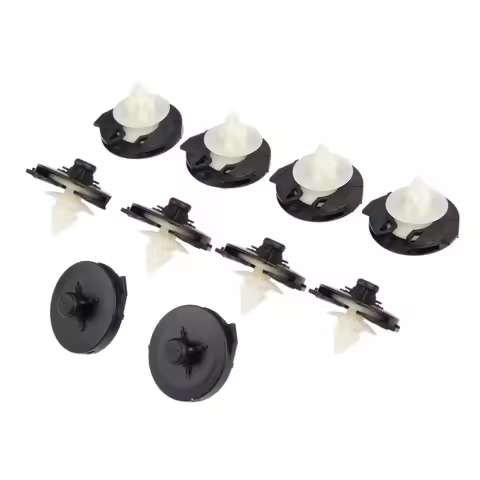 Yetaha 10pcs Interior Door Card Panel Trim Clips For Polo 6N1 6N2 Plastic Fastener 6N0868243A Auto R