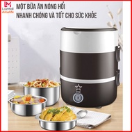 [Hàng Nội Địa] Hộp Cơm Giữ Nhiệt Văn Phòng Camen Đựng Cơm Cắm Điện Có Lõi Hâm Nóng Thức Ăn Cặp Lồng 