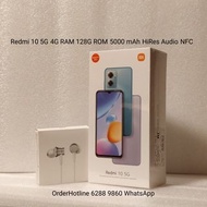 Xiaomi 紅米 Redmi 10 5G Silver. Hong Kong International Version. Brand New in original sealed packages.  Free Mi earphones