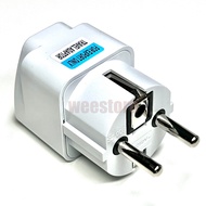 chainashop7 Universal to EU ปลั๊กอะแดปเตอร์ UK UK EU ยูโร KR Travel Adapter Plug Converter ปลั๊กแปลง