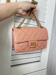 全新23P chanel classic mini 2.55 bag  handbag  beige 色號 NM375 奶茶 靚色 低原價