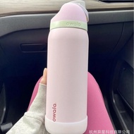 ข้ามพรมแดน Owala freeSip 32OZ 24OZ 40OZ ขวดน้ำกีฬาแบบสุญญากาศสองชั้น