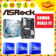 [Ready Stock] ASROCK B560 STEEL LEGEND INTEL MOTHERBOARD + INTEL CPU COMBO PROMO I3-10100F I5-10400F I7-10700F I7-10700K