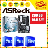 [Ready Stock] ASROCK B560 STEEL LEGEND INTEL MOTHERBOARD + INTEL CPU COMBO PROMO I3-10100F I5-10400F