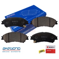 Genuine Akebono Front Brake Pads for Mitsubishi Xpander (2018 - 2023) Mitsubishi Xpander Cross (2020