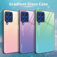 Gradient Glass Case Samsung Galaxy M62 SamsungM62 SM-M625F Casing HP