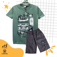 Children's Clothing and Chino Cargo Pants Set Ages 4-12 Years / Children's T-Shirt Set Dk3
