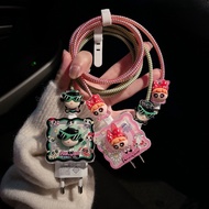 Red Fukres Green Cartoon Charger Case USB Cable Protector 20w 18w 35W