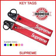 GANTUNGAN 5upreme PREMIUM KEYCHAIN LOGO KEYCHAIN HYPEBEAST HIGH QUALITY BRAND BRANDED ID T-SHIRT HAT