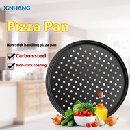 Pizza Pan Perforated Baking Baking Pan Non-Stick Perforated Pizza Mold Barbecue Pan Carbon Steel Bak