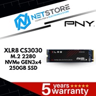 PNY XLR8 CS3030 M.2 2280 NVMe Gen3x4 250 GB SSD - FOR GAMERS, Non-volatile