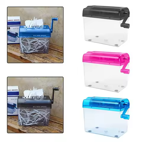 Portable Mini Paper Shredder Electric USB Battery Operated Shredder Documents Paper Cutting Tool for