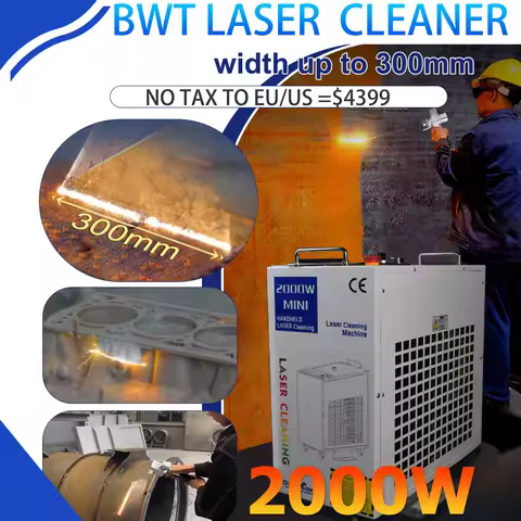 BWT 2000W Cleaning Machine Fiber Laser 1500W Industrial Rust Removal Cleaning Oil Paint for Metal Do