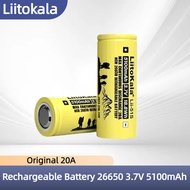 / /LiitoKala 26650 5100mAh Lii-51S 20A Battery 3.7V Li-ion Rechargeable Battery High discharg.