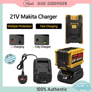 Makita Charger 21V 2.5A Lithium Battery Charger – Compatible with Power Drill, Chainsaw & Makita Too